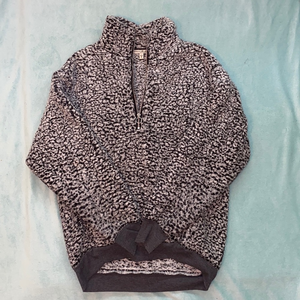 Sherpa quarter zip jacket from express